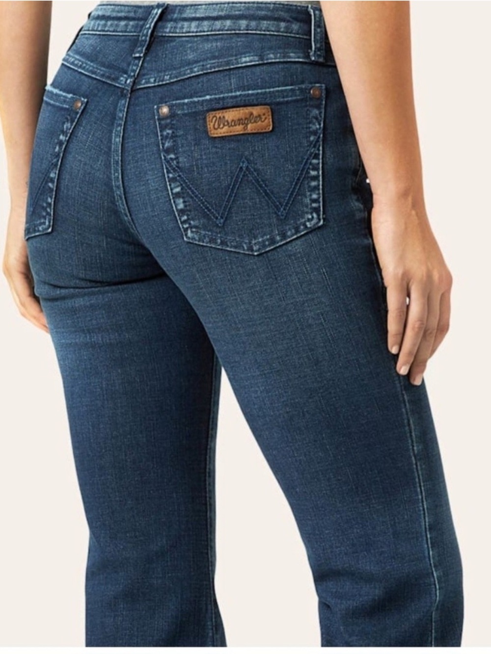 NWT Wrangler High-Rise Slim Bootcut Jeans - Dark Blue